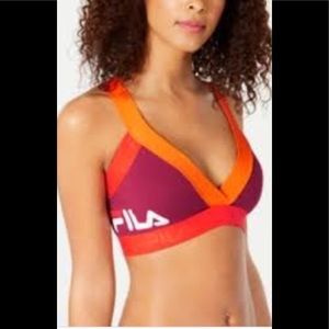 Fila Colorblocked Low-Impact Strappy Sports Bra XS